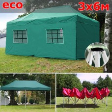 Быстросборный шатер со стенками 3х6 зеленый