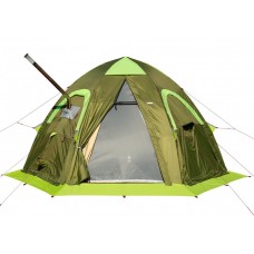 Универсальная палатка Лотос 5УТ (утепленный внутренний тент, оливковый цвет) 