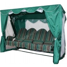 Тент-шатер для садовых качелей ЛЮКС 2 (с прямой крышей)