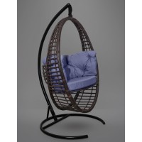 Подвесное кресло-кокон Derbent коричневое + каркас