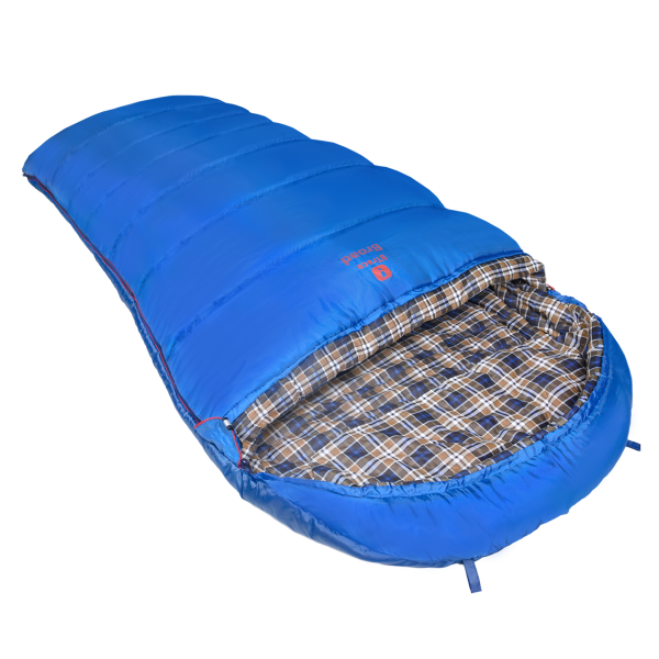 Спальный мешок-одеяло Broad BTrace (Серый/Синий, Правый)