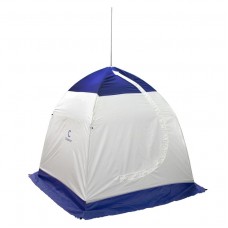 Палатка зимняя зонт Oxford 210D PU 1000, S по полу 1,9 кв.м, СЛЕДОПЫТ (Бело-синий, )
