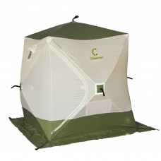 Палатка зимняя куб 1,5 х1,5 м, Oxford 240D PU 1000, СЛЕДОПЫТ (оливковый/белый, )