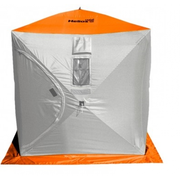 Палатка зимняя КУБ 1,5х1,5 lumi Helios (Серый-оранжевый, )