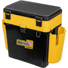 Ящик FishBox Thermo с термоконтейнером (19л/8,5л) Helios (черный/ желтый., 19л/8,5л)