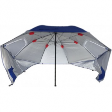 Зонт с ветрозащитой d 2,4м (19/22/210D) NISUS (Синий)