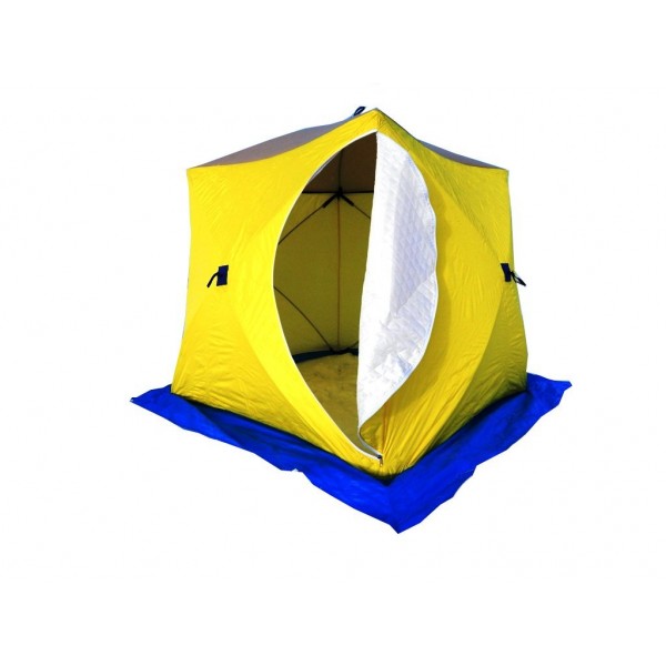 Палатка зимняя СТЭК КУБ-3 трехслойная (дышащий верх)