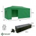 Тент-шатер быстросборный Helex 4366 3x6х3м зеленый