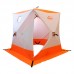 Зимняя палатка куб Следопыт 1,8*1,8 м Oxford 210D PU 1000 PF-TW-11/12 (белый/оранжевый)
