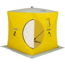 Палатка зимняя КУБ утепленная 1,5х1,5 м yellow/gray (HS-ISCI-150YG) Helios